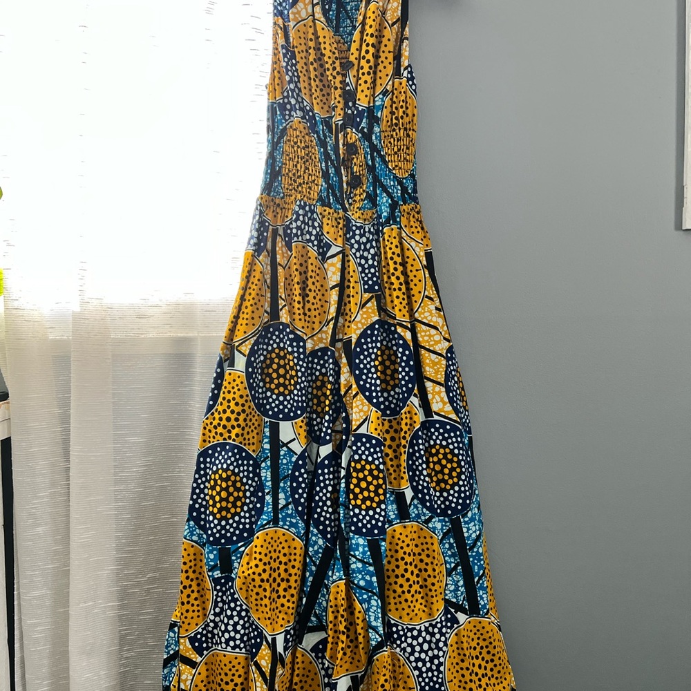 Vibrant super wide leg jumpsuit